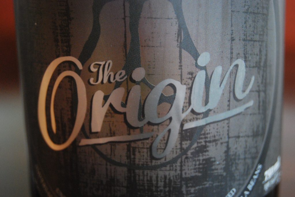 The start of something great - The Origin, Side Project's first bottle.