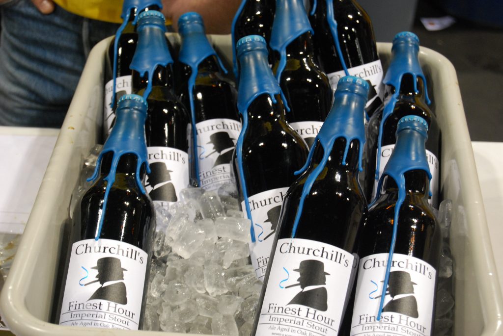 Churchill's Finest Hour, at the Port Brewing booth.